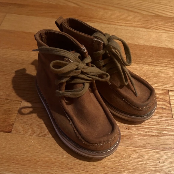 Suede lace up boots - Picture 3 of 4